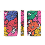 Bright And Bold Flowers - PU Leather Wallet