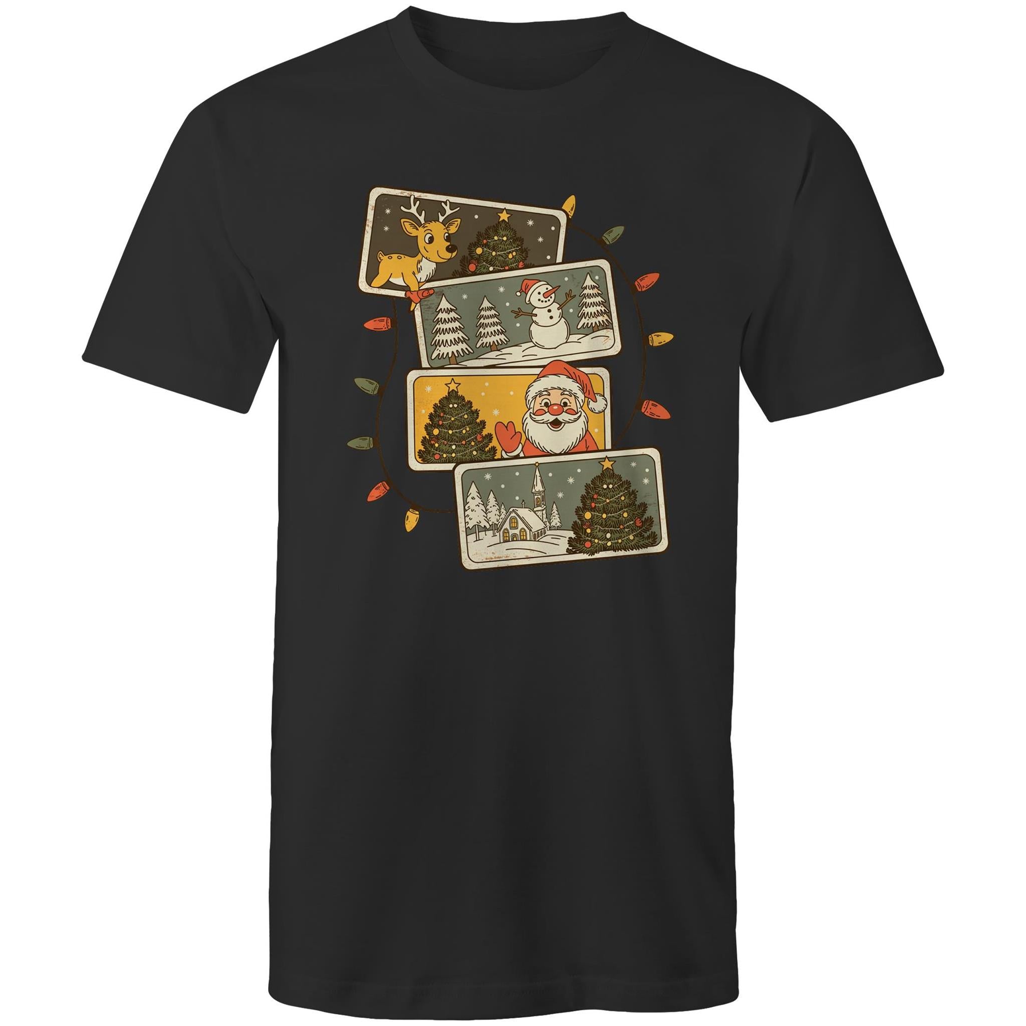 Retro Christmas Cards - Mens T-Shirt