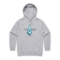 Ice-Osceles, Maths Pun - Womens Hoodie Grey Marle Womens Hoodie Maths Printed In Australia