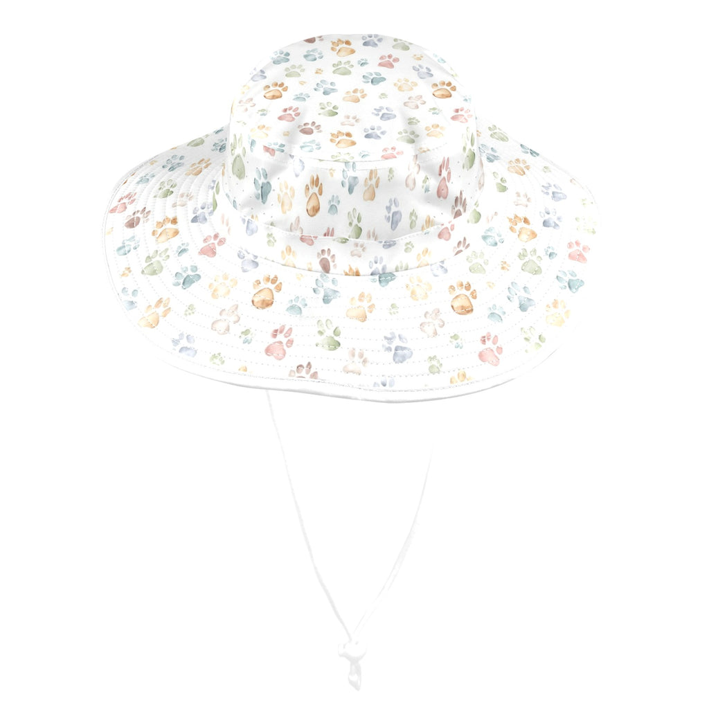 Paw Print Wide Brim Bucket Hat Wide Brim Bucket Hat animal Printed Offshore