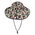 Tulips Wide Brim Bucket Hat Wide Brim Bucket Hat Plants Printed Offshore