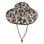 Tulips Wide Brim Bucket Hat Wide Brim Bucket Hat Plants Printed Offshore