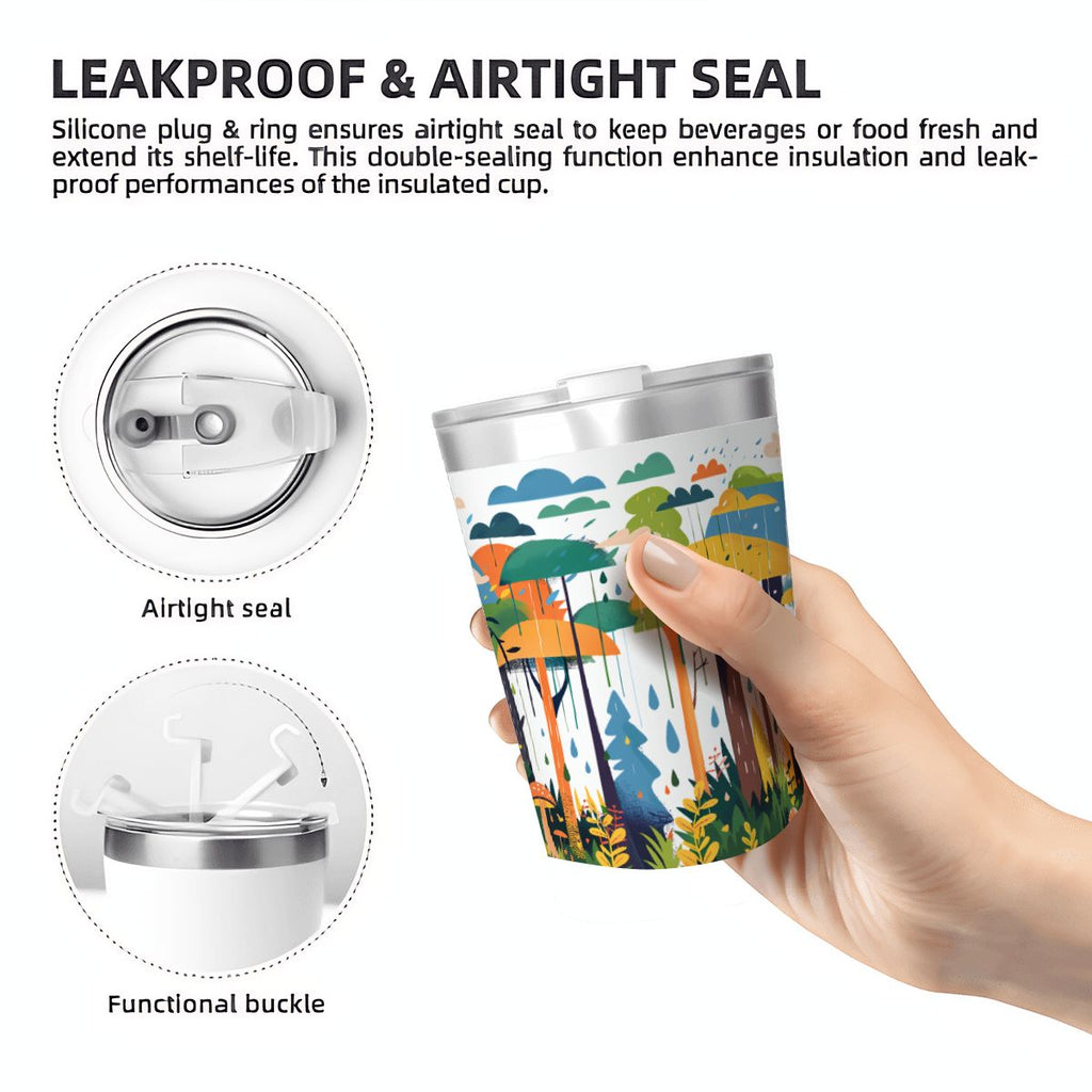 Colourful Rainforest Small Stainless Steel Travel Mug Cup 12oz/350ml