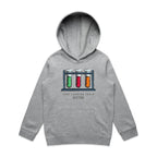 Test Tubes, Just Looking For A Reaction - Kids Hoodie Grey Marle Kids Hoodie Printed In Australia