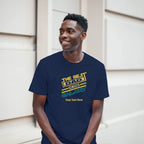 Personalised - The Best Dad In The Galaxy - Classic Unisex Crewneck T-shirt | Gildan® 64000 Personalised T-shirt Globally Fulfilled