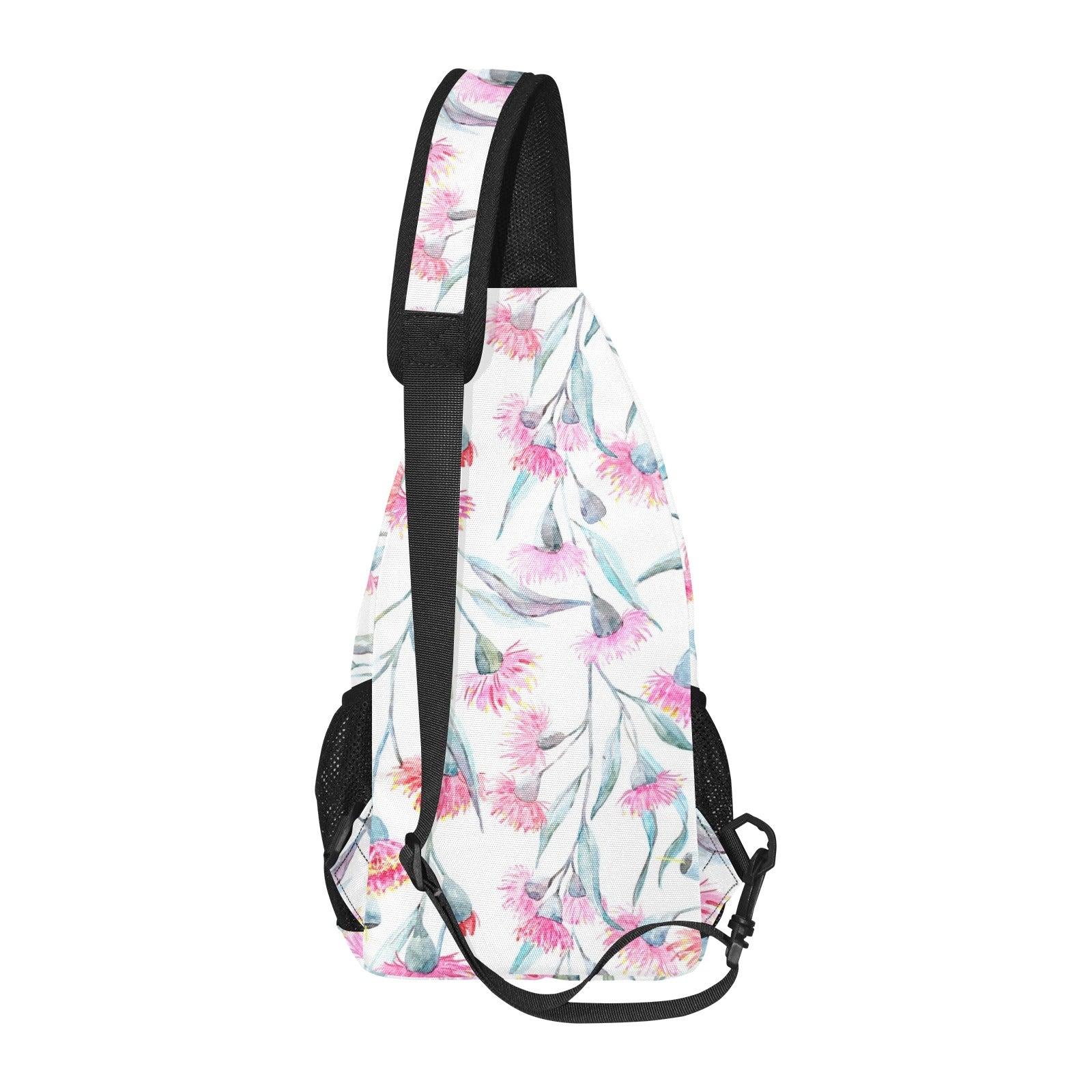 Pink Eucalyptus Flowers - Chest Bag