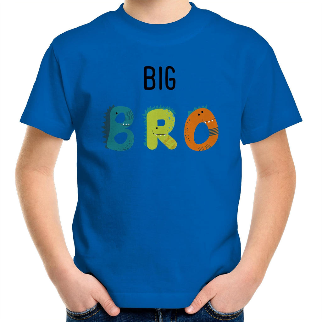 Big Bro, Brother - Kids Youth T-Shirt Bright Royal Kids Youth T-shirt Printed In Australia