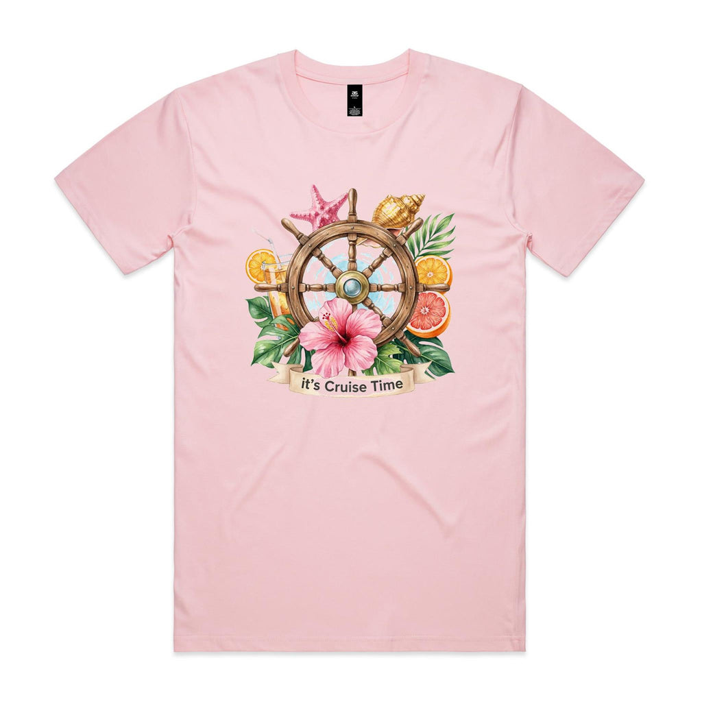 It's Cruise Time Mens Cruise T-shirt Pink Mens Cruise T-shirt Cruise Printed In Australia