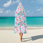 Mermaid World Kids Hooded Blanket 100cm x 130cm