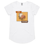 Coffee To The Rescue - Womens Scoop Neck T-Shirt White Womens Scoop Neck T-shirt Coffee Printed In Australia