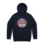 Coffee, Alien, UFO, Take Me To Your Brewer Men's AS Colour Hoodie Navy Mens Hoodie Coffee Printed In Australia Sci Fi