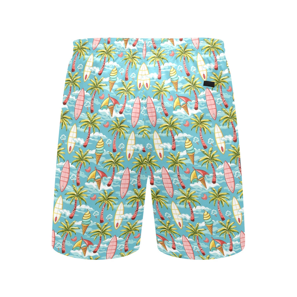 Summer Surf Men's Mid-Length Beach Shorts Men's Mid-Length Beach Shorts Printed Offshore Surf