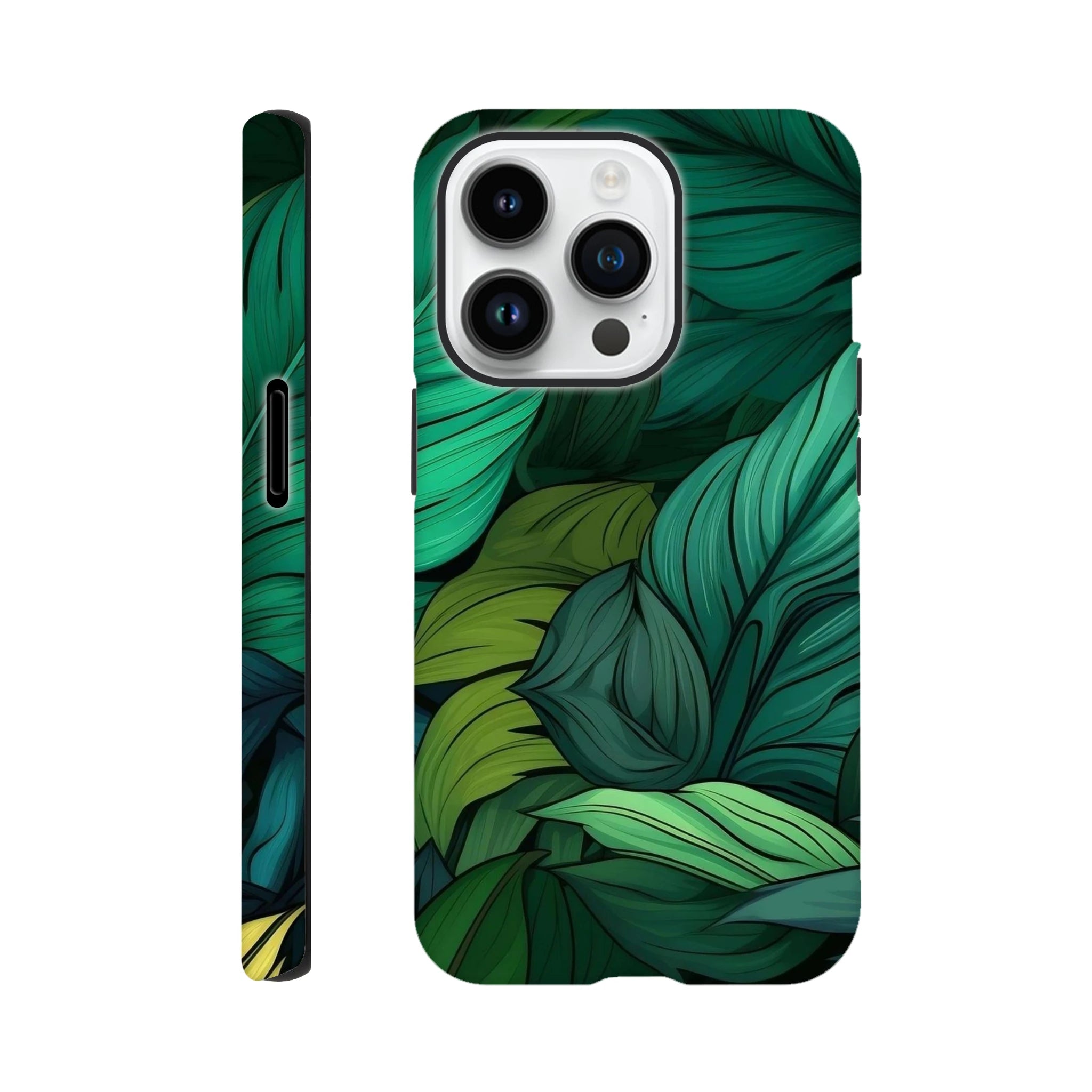 Tropical Leaves - Apple iPhone Tough case iPhone 14 Pro iPhone Tough Case Globally Fulfilled Plants