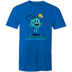 Make Every Day A Happy Earth Day - Mens T-Shirt Bright Royal Mens T-shirt Environment Printed In Australia