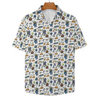 All About Space Women's Collared Pocketless Short Sleeve Shirt
