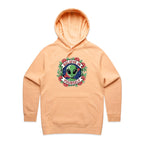 Believe In Yourself, Alien - Womens Hoodie Peach Womens Hoodie Motivation Positivity Printed In Australia Sci Fi