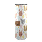 Baby Animals - 20oz Tall Skinny Tumbler with Lid and Straw