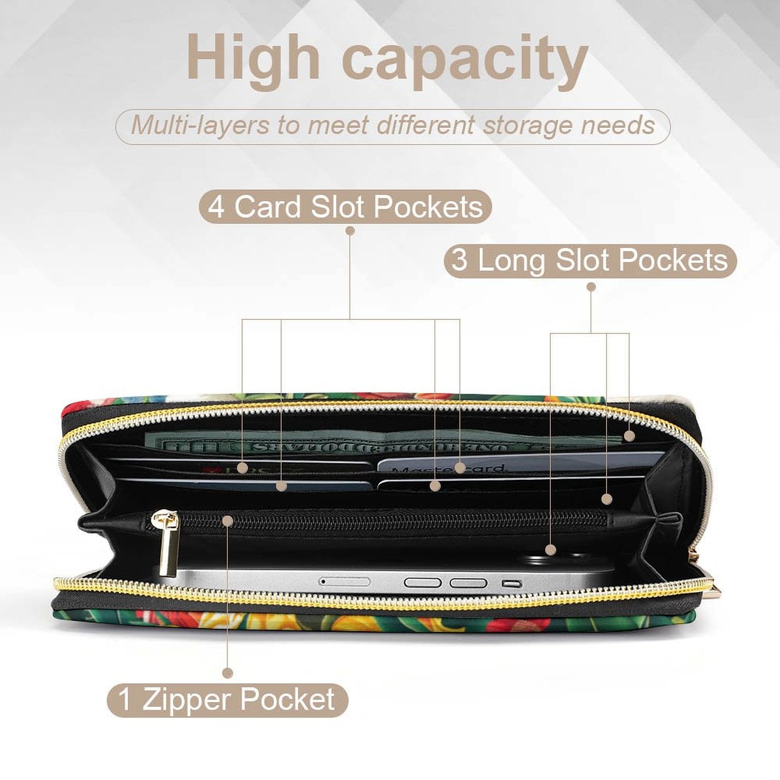 Bright Australian Flowers -  PU Leather Wallet