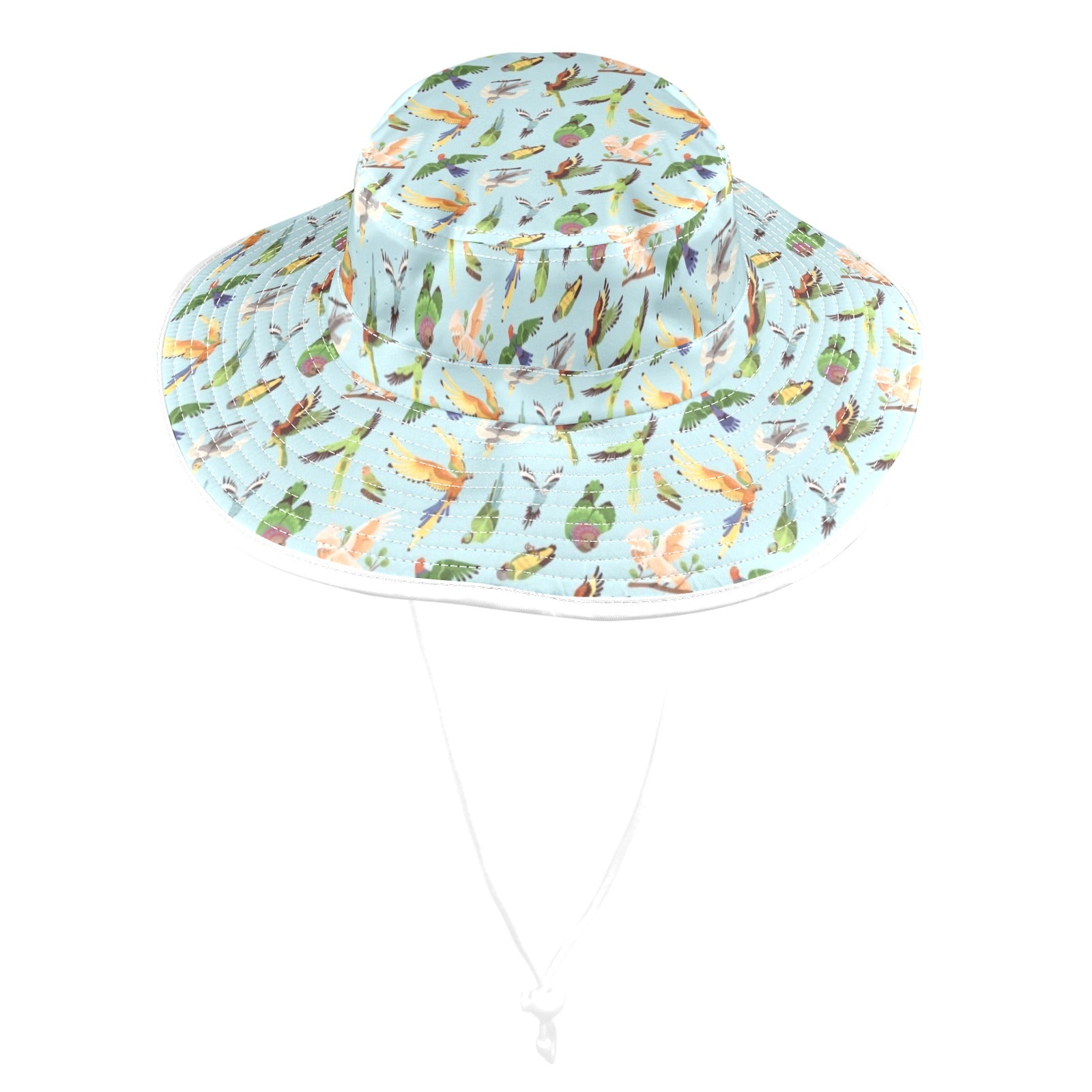 Parrots Wide Brim Bucket Hat Wide Brim Bucket Hat Birds Printed Offshore