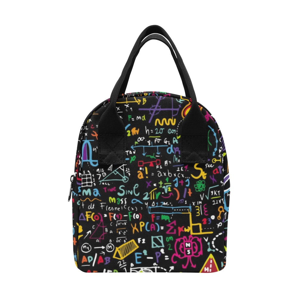 Math Scribbles - Zipper Lunch Bag One Size Zipper Lunch Bag Printed Offshore