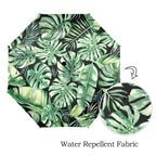 Jungle Leaves - Semi-Automatic Foldable Umbrella (Model U12) Semi-Automatic Foldable Umbrella (U12)