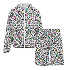 Animal Print In Colour Men's Lightweight Sun Hoodie & Shorts Set Men's Lightweight Sun Hoodie & Shorts animal Printed Offshore