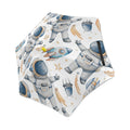 Astronauts And Rocket Ships Kids Safe Round Corner Umbrella