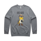 Bird Nerd 2 - AS Colour Stencil Crew Sweatshirt Gravel Sweatshirt animal Printed In Australia