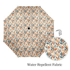 Whimsical Leaf Swirl Umbrella