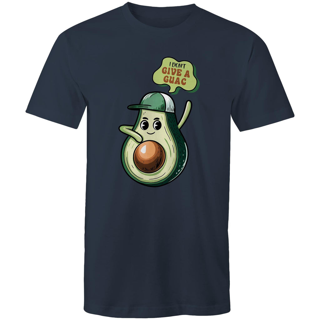 Avocado, I Don't Give A Guac - Mens T-Shirt Navy Mens T-shirt Food Printed In Australia