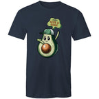 Avocado, I Don't Give A Guac - Mens T-Shirt Navy Mens T-shirt Food Printed In Australia