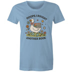 Oops, I Bought Another Book - Womens T-shirt Carolina Blue Womens T-shirt animal Printed In Australia Reading