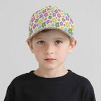 Pastel Flowers Kids Baseball Cap