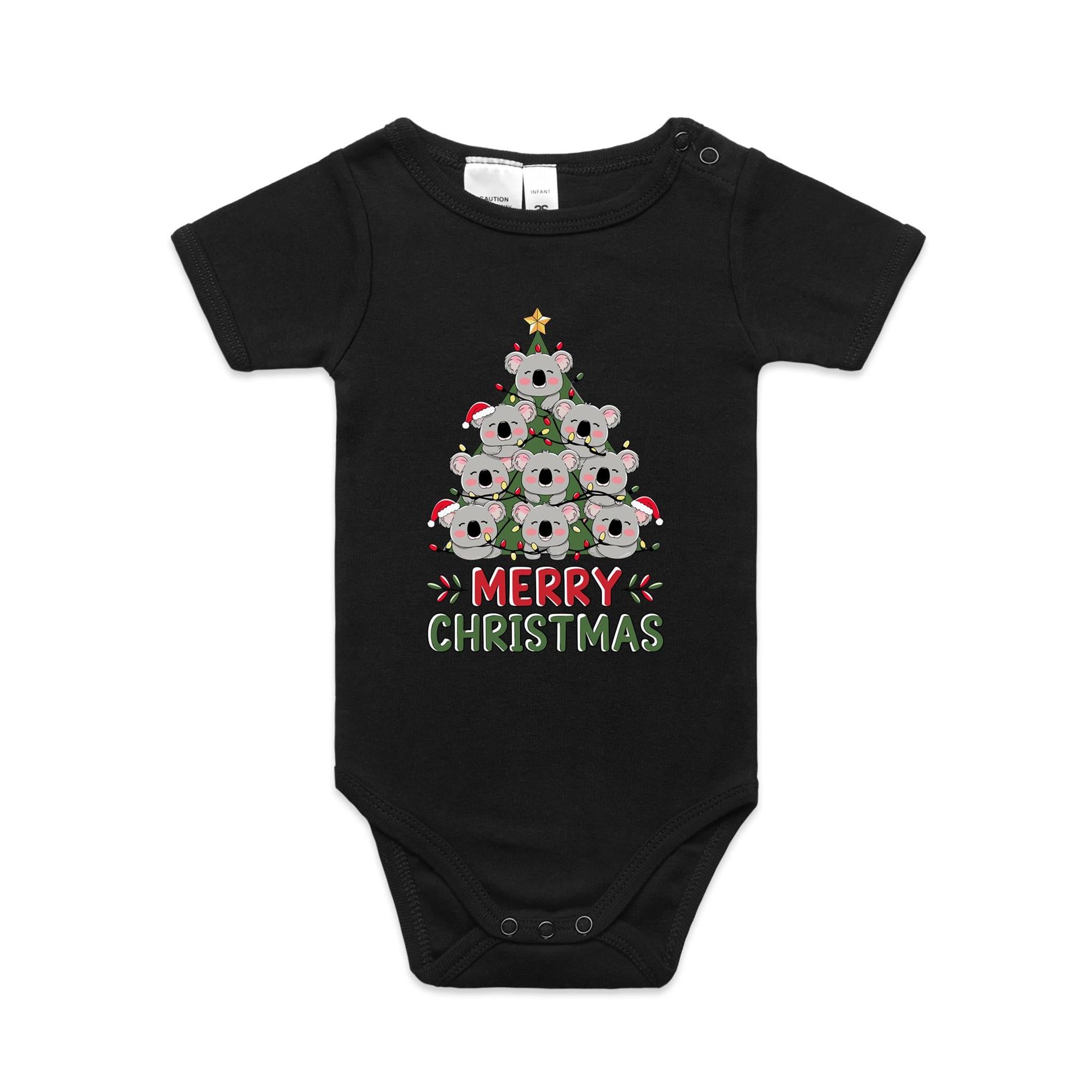 Koala Christmas Tree - Baby Bodysuit