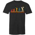 Saxophone Player Evolution - Mens T-Shirt Black Mens T-shirt Music Printed In Australia