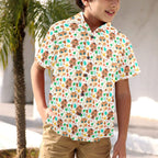 Cute Autumn Creatures - Junior Kids Hawaiian Shirt