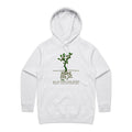 Square Roots, Maths - Womens Hoodie White Marle Womens Hoodie Maths Printed In Australia
