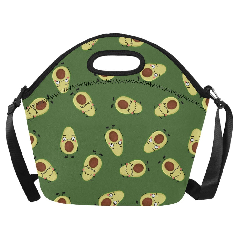 Avocado Characters - Neoprene Lunch Bag One Size Neoprene Lunch Bag Printed Offshore