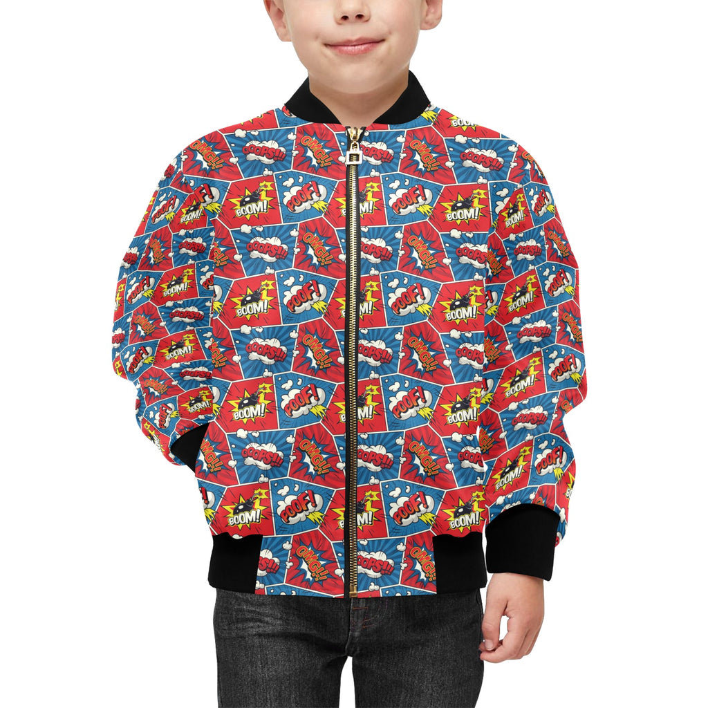 Comic Book Cells Kids Bomber Jacket Kids Bomber Jacket comic Printed Offshore