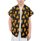 Pizzas - Senior Kids Hawaiian Shirt