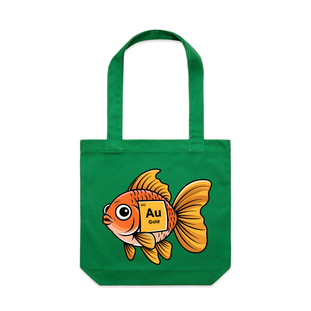 Gold Fish Periodic Table Canvas Tote Bag