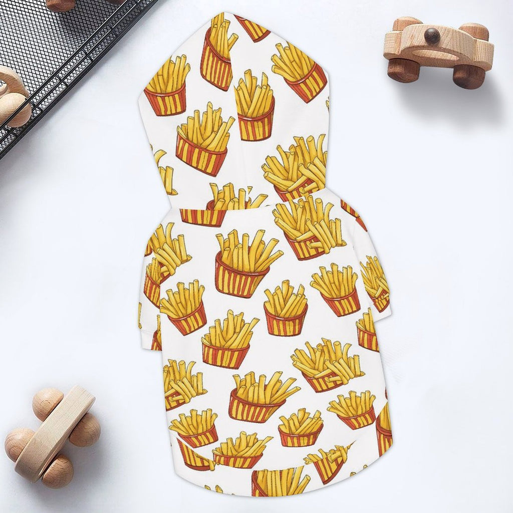 French Fries Pet Hoodie (Small Size)
