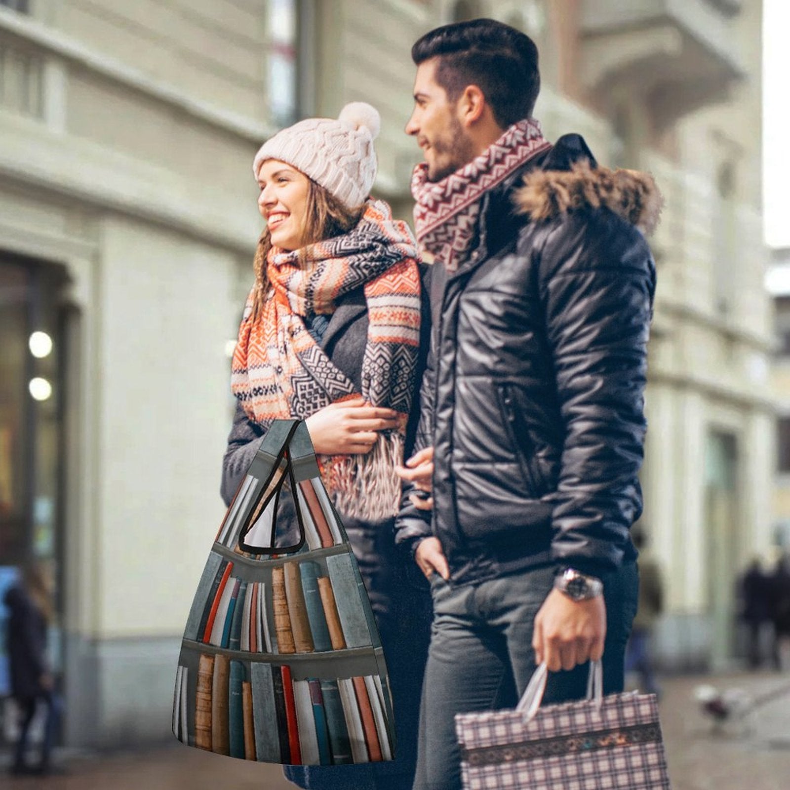 Books - Collapsible Shopping Bag