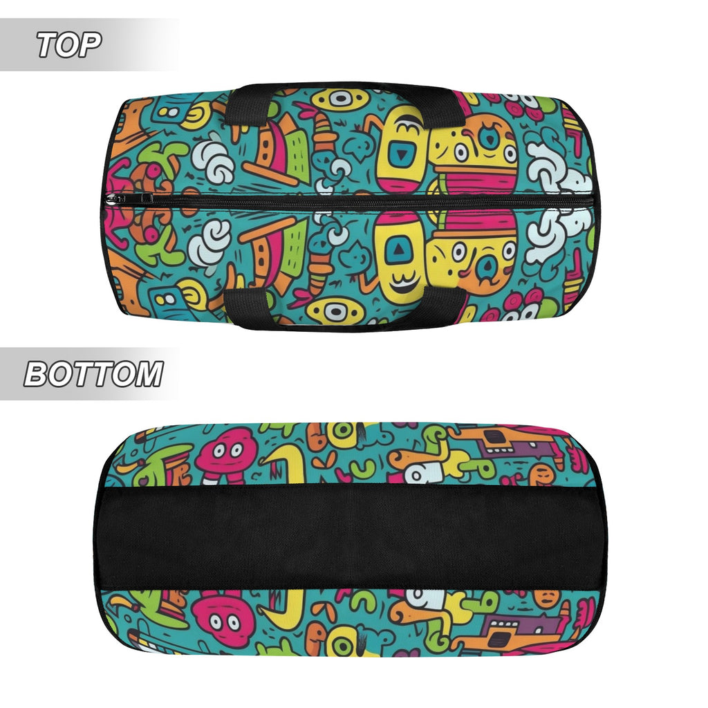 Crazy Characters Duffle Bag Duffle Bag Printed Offshore
