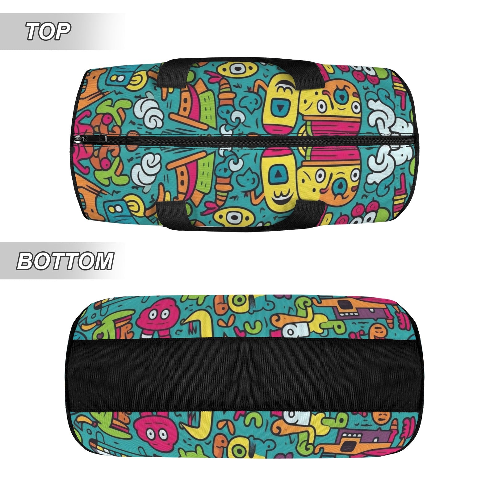 Crazy Characters Duffle Bag Duffle Bag Printed Offshore