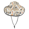 Lots Of Cats Wide Brim Bucket Hat Wide Brim Bucket Hat animal Printed Offshore