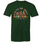I Have No Shelf Control, Books - Mens T-Shirt Forest Green Mens T-shirt Printed In Australia Reading
