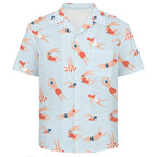 Summer Swim Men's Crinkle Hawaiian Shirt