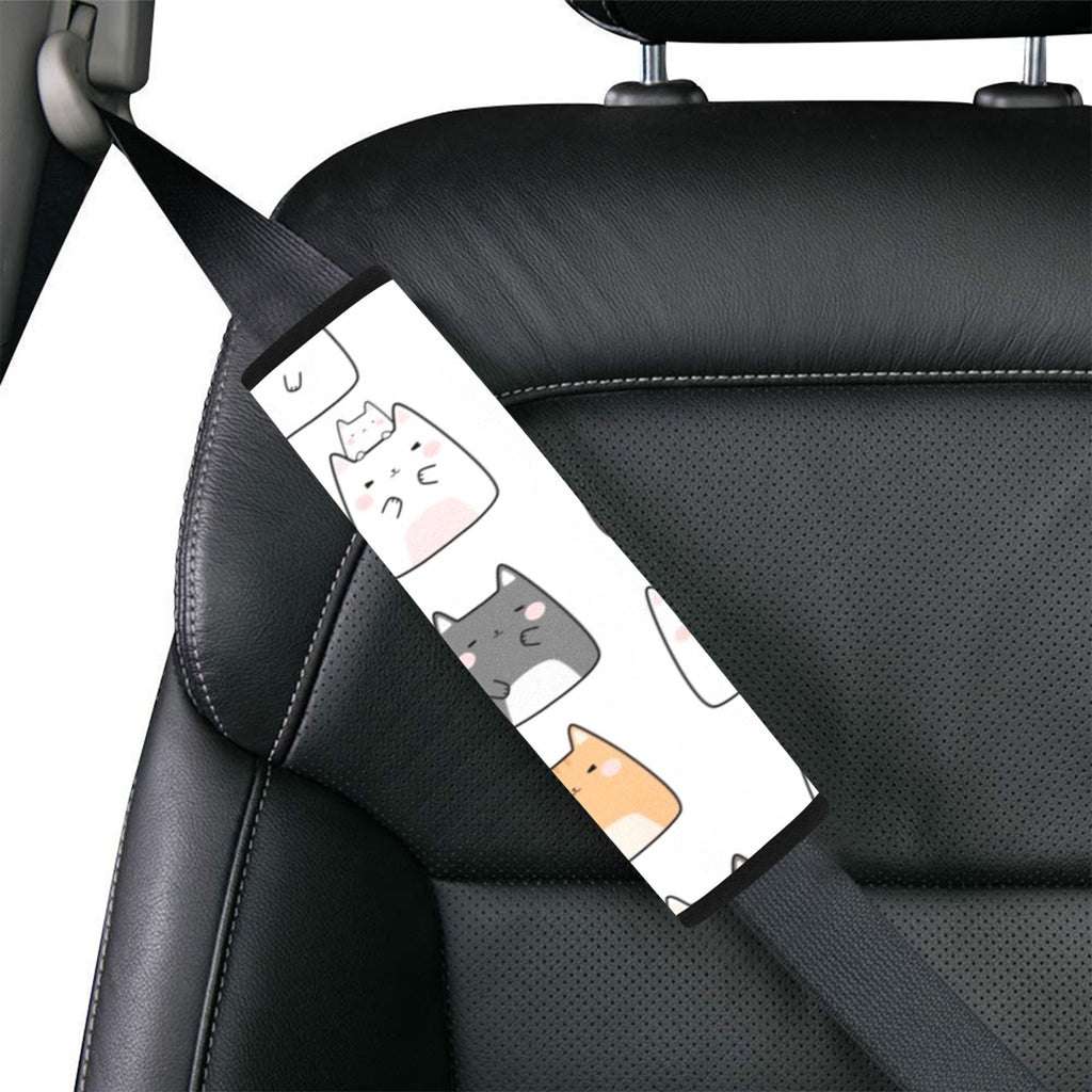 Cats Car Seat Belt Cover 7''x10'' (Pack of 2) Car Seat Belt Cover 7x10 (Pack of 2) animal Printed Offshore