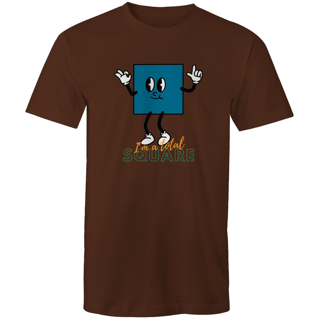 I'm A Total Square Men's AS Colour T-Shirt Dark Chocolate Mens T-shirt Maths Printed In Australia
